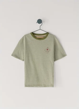 T-shirt med ränder i normal passform