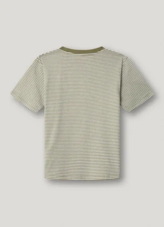 T-shirt med ränder i normal passform
