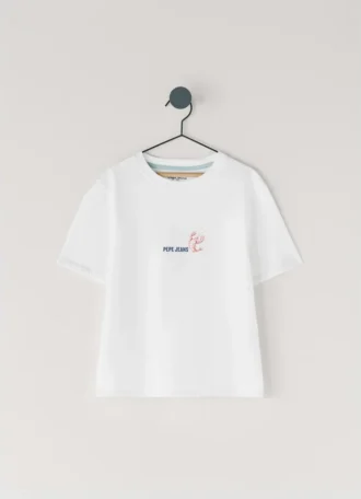 T-shirt med ryggtryck i regular fit