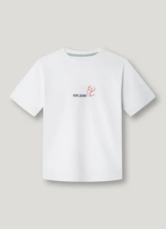 T-shirt med ryggtryck i regular fit