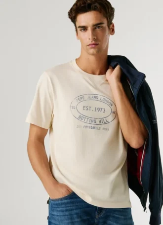 T-shirt med tryck i normal passform T-shirt med tryck i normal passform