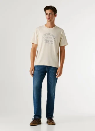 T-shirt med tryck i normal passform T-shirt med tryck i normal passform