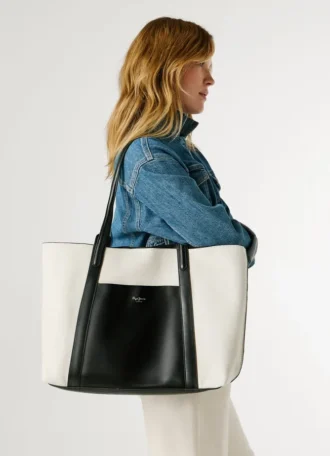 Twill-shopperväska